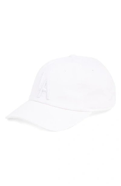 Shop American Needle Los Angeles Embroidered Tonal Ballpark Hat In White