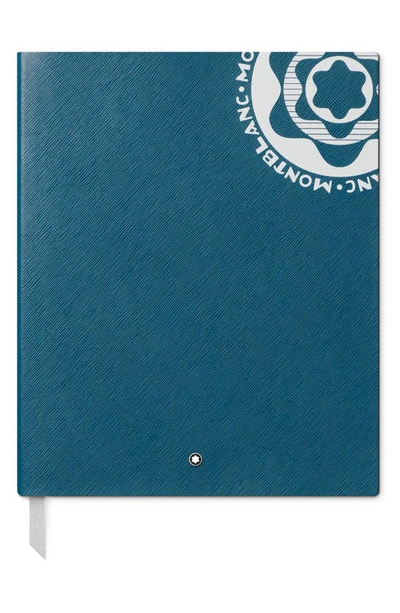 Shop Montblanc Large Vintage #149 Lined Notebook In Blue