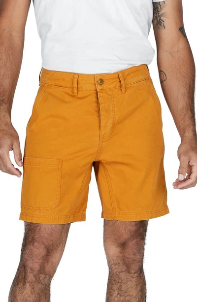 Shop Imperfects Courier Shorts In Golden Brown