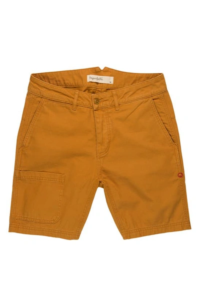 Shop Imperfects Courier Shorts In Golden Brown