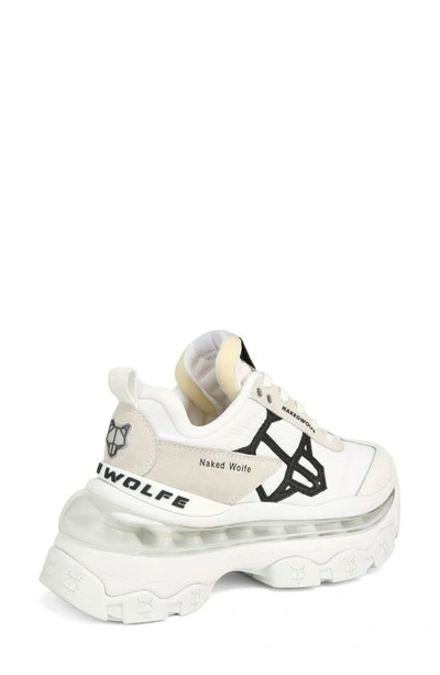 Shop Naked Wolfe Fighter Chunky Sneaker In White