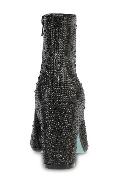 Shop Betsey Johnson Cady Crystal Pavé Bootie In Black