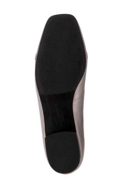Trotters Harmony Womens Suede Slip-on Ballet Flats In Pewter