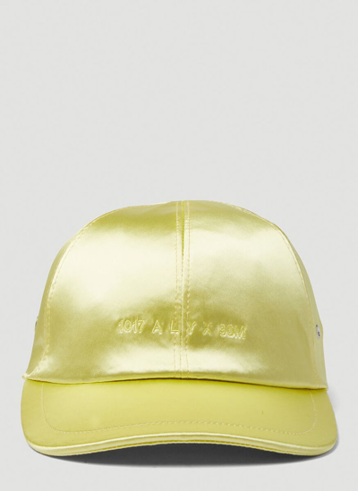 Shop Alyx 1017  9sm Logo Embroidered Baseball Cap In Yellow