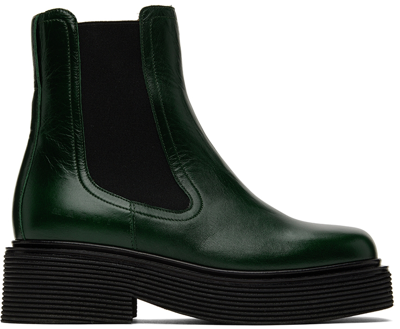 Marni leather best sale ankle boots