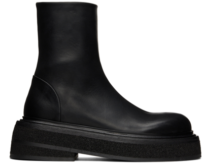 Shop Marsèll Black Zuccone Boots In 666 Black