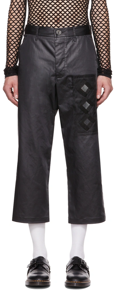Song For The Mute Black Work Trousers In Black