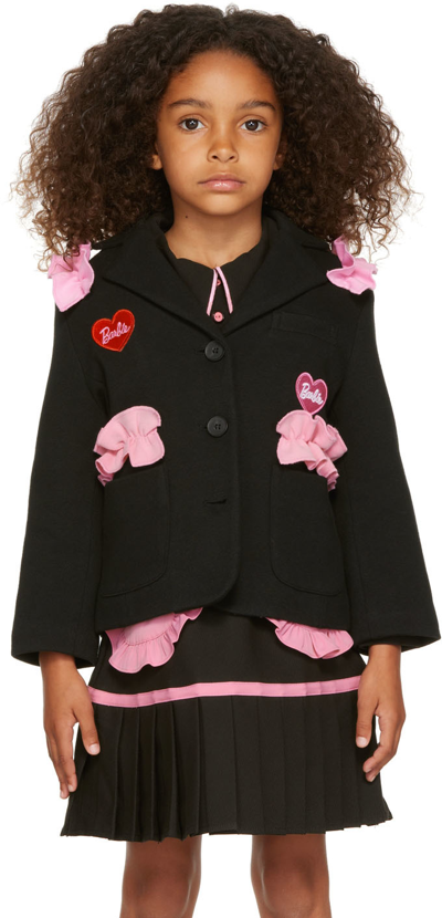 Shop Flakiki Ssense Exclusive Kids Black Ruffled Barbie Jacket