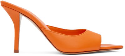 Shop Gia Borghini Orange Pernille Teisbaek Edition Perni 04 Heeled Sandals In 4196 Flash Orange