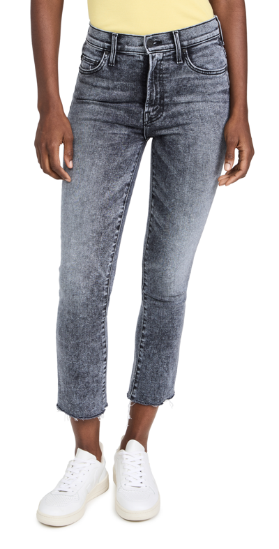 Shop Mother The Insider Crop Step Fray Jeans Train Stops