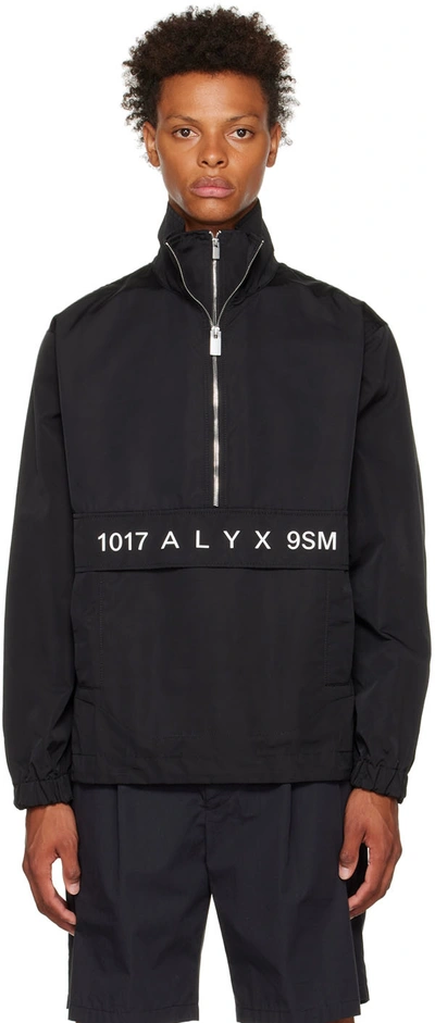 Shop Alyx Black Track Windbreaker Jacket