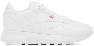 Shop Reebok White Classic Sp Sneakers In Ftwr White/ftwr Whit