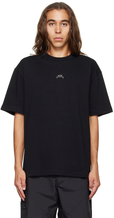 Shop A-cold-wall* Black Embroidered T-shirt