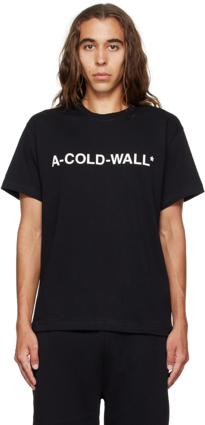 Shop A-cold-wall* Black Bonded T-shirt