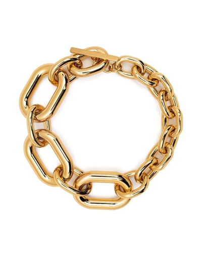 Shop Rabanne Xl Link Choker Necklace In Gold