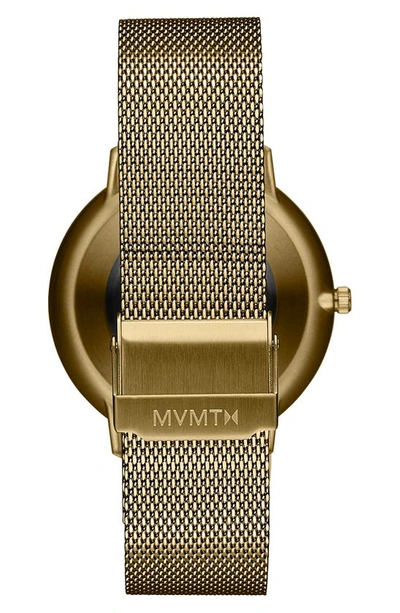 Mvmt Men's Legacy Slim Gold-tone Mesh Bracelet Watch 42mm In Gold