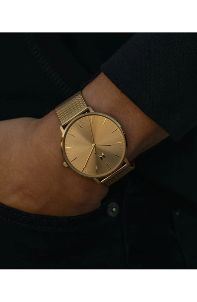 Mvmt Men's Legacy Slim Gold-tone Mesh Bracelet Watch 42mm In Gold