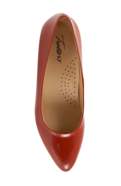 Shop Trotters Jewel Pump In Terracotta Patent