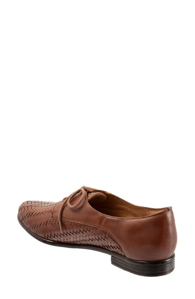 Shop Trotters Lizzie Derby Flat In Brown