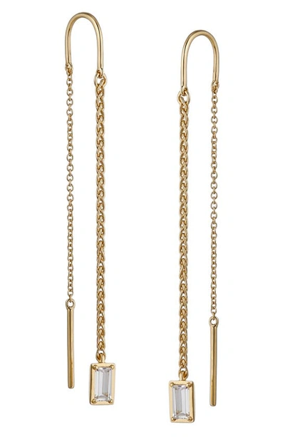 Shop Nadri Entwine Threader Earrings In Gold