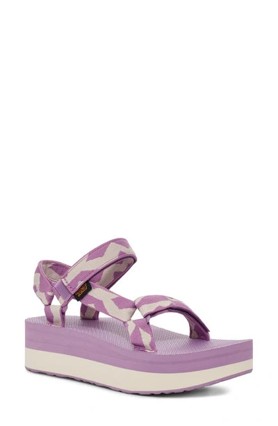 Shop Teva 'universal' Flatform Sandal In Balance Dusty Lavender