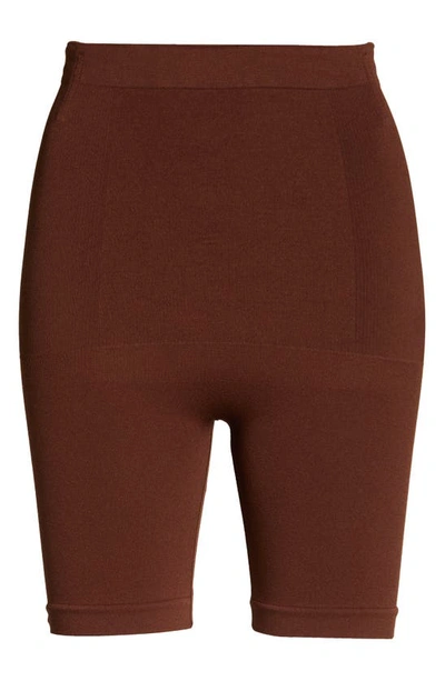 Shapermint High Waist Shaper Shorts In Chocolate