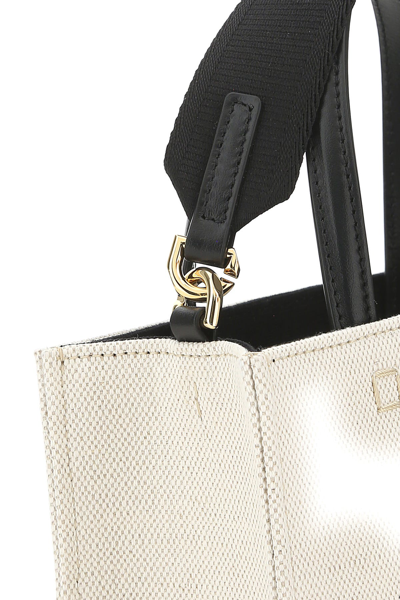 Givenchy Woman Ivory Canvas Mini G-tote Handbag