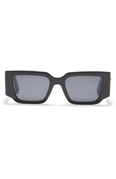 Shop Lanvin 52mm Rectangle Sunglasses In Black