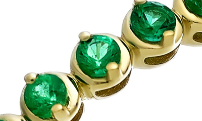 Shop Bony Levy El Mar Emerald Eternity Ring In 18k Yellow Gold