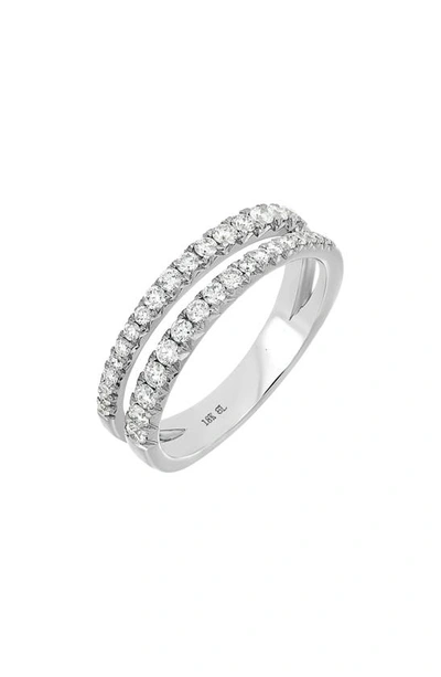 Shop Bony Levy Graduated Diamond Stack Ring In 18k White Gold