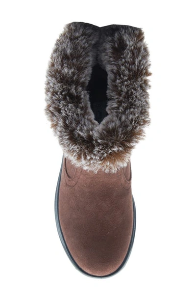 Flexus By Spring Step Snowbird Waterproof Faux Fur Lined Boot In Brown