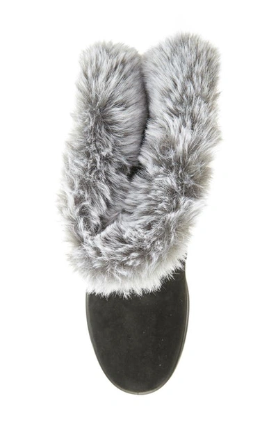 Flexus By Spring Step Snowbird Faux Fur Waterproof Boot In Black