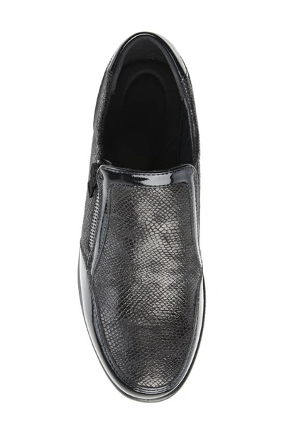 Flexus By Spring Step Concha Wedge Sneaker In Black