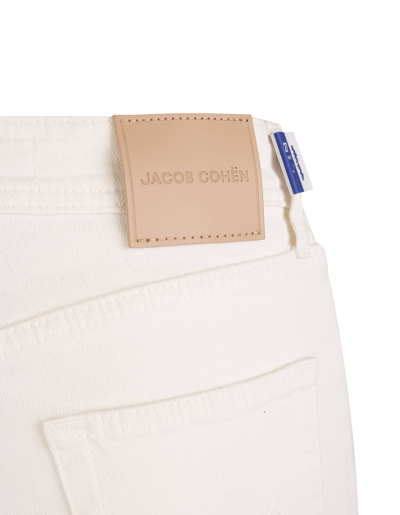 Shop Jacob Cohen Woman White Kate Straight Leg Jeans In Bianco