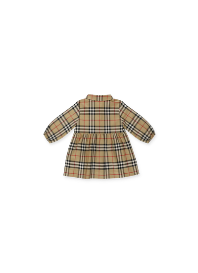 Shop Burberry Vintage Check Dress In Archive Beige Ip Chk