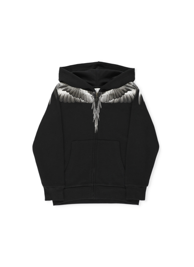 Shop Marcelo Burlon County Of Milan Icon Wings Sweatshirt In Black Grey