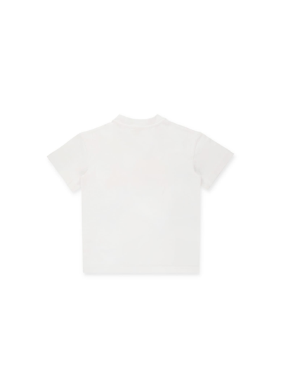 Shop Palm Angels T-shirt With Bear Print In White Brown