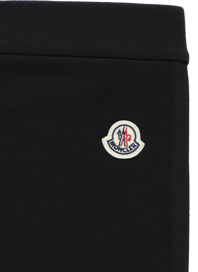 Shop Moncler Sweatpants With Logo In Black
