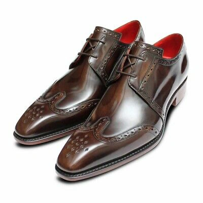 Pre-owned Jeffery-west Jeffery West Shoes Original English Brogues In Pickled Walnut In Multicolor
