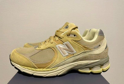 Pre-owned New Balance Balance 2002r Auralee Yellow Beige Brand