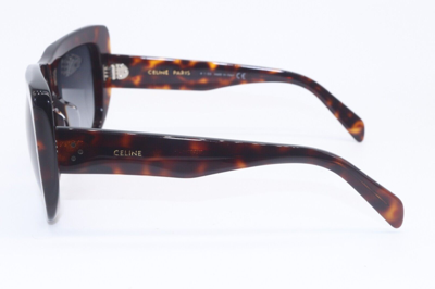 Pre-owned Celine Brand  Cl 40157u 54b Havana Gradient Authentic Frames Sunglasses 57-18 In Gray