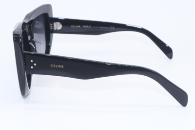 Pre-owned Celine Brand  Cl 40157u 01b Black Gradient Authentic Frames Sunglasses 57-18 In Gray