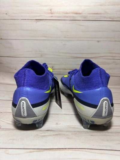  Nike Phantom GT2 Elite FG Mens Football Boots CZ9890 Soccer  Cleats (UK 6 US 6.5 EU 39, Sapphire Volt Grey Fog 570)