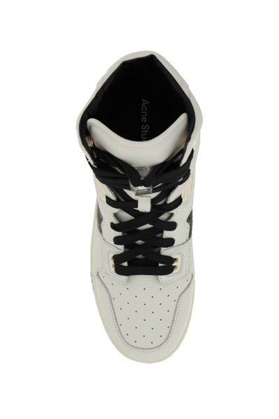 Shop Acne Studios Leather Hi-top Sneakers In Multicolor