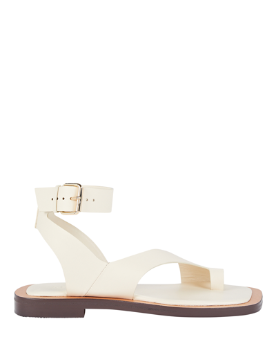Shop A.emery The Maeve Leather Sandals In Ivory