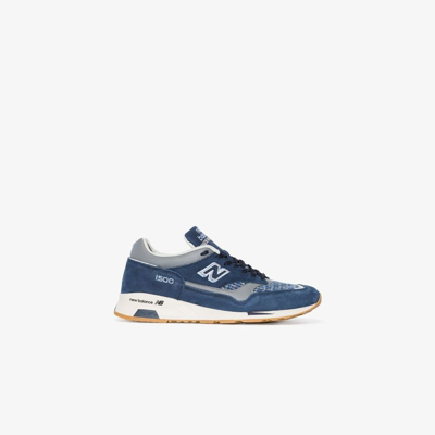 Shop New Balance Blue Made In Uk 1500 Low-top Sneakers