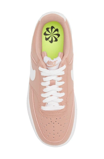 Shop Nike Court Vision Low Sneaker In Rose Whisper/ White-volt-black