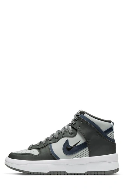 Shop Nike Dunk High Up Sneaker In Iron Grey/ Navy/ Black/ Fog