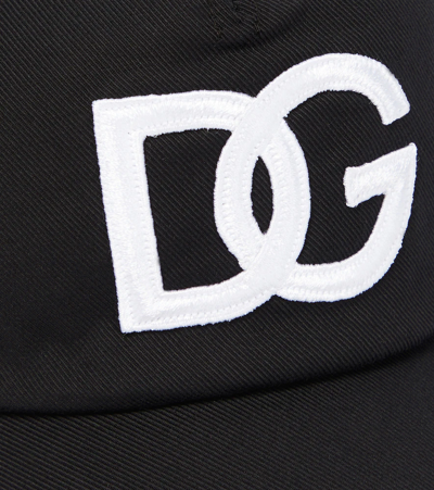 Shop Dolce & Gabbana Logo Baseball Cap In Nero