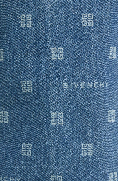 Shop Givenchy 4g Logo High Waist Stretch Slim Fit Jeans In Blue